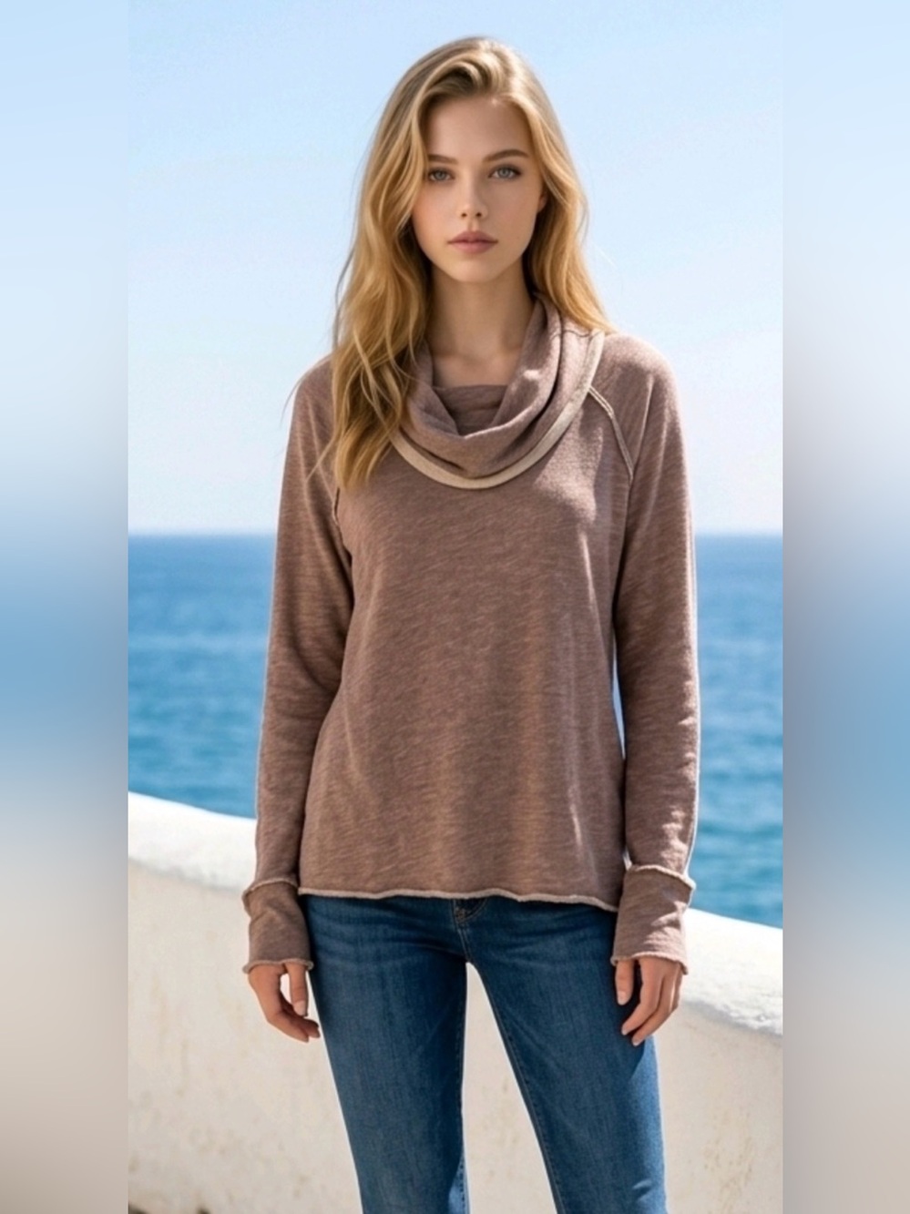 FREE PEOPLE BEACH Cocoon Cowl Neck Cozy Sweater - One Body